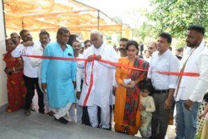 Education Minister Madan Dilawar inaugurating new school facilities and interacting with local students in Kota