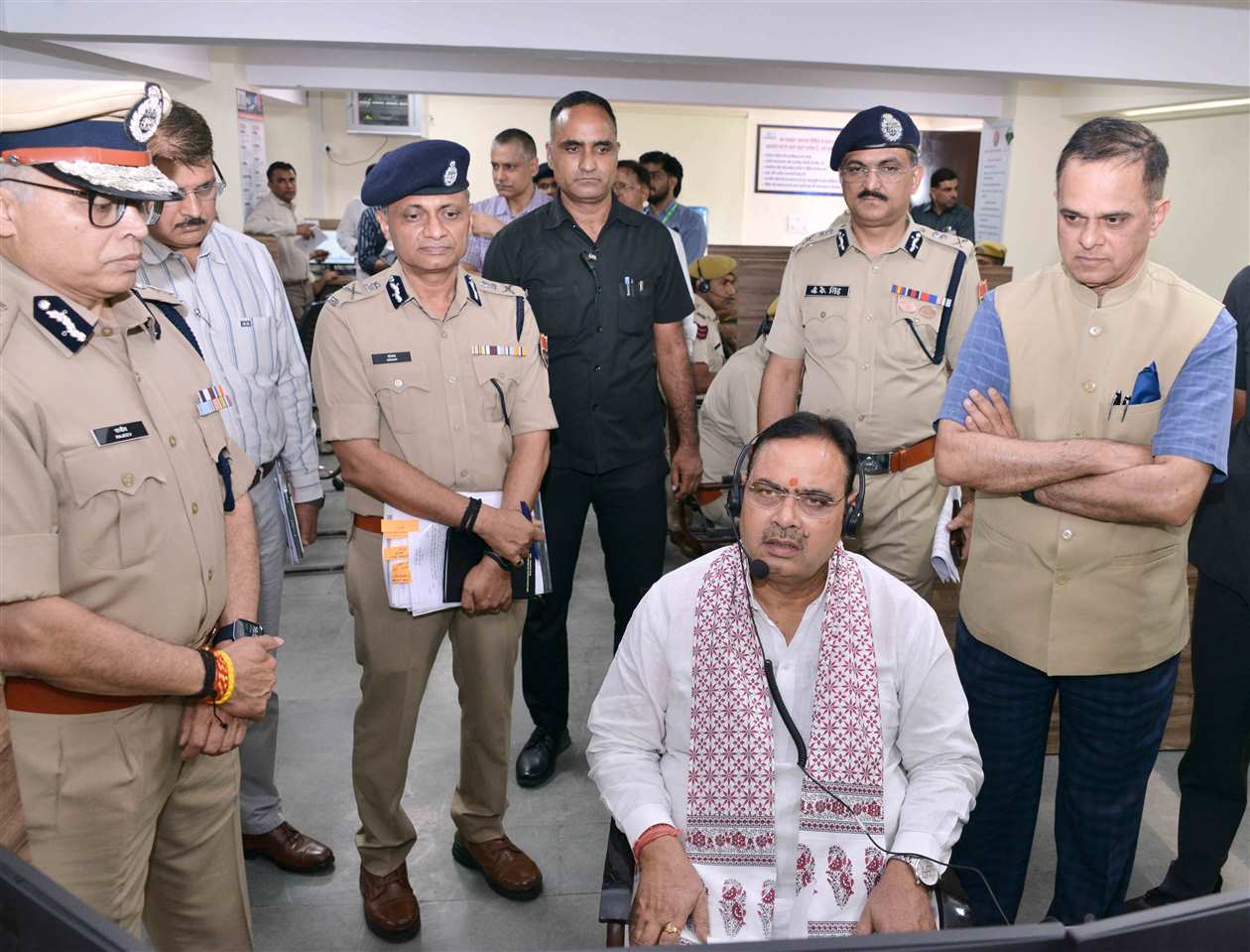 CM Bhajanlal Sharma Inspects R4C, Orders Ruthless Crackdown on Cyber Criminals and Their Assets