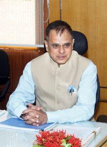 Rajasthan Chief Secretary V. Srinivas chairing a high-level review meeting on the MY Bharat portal at the Government Secretariat in Jaipur